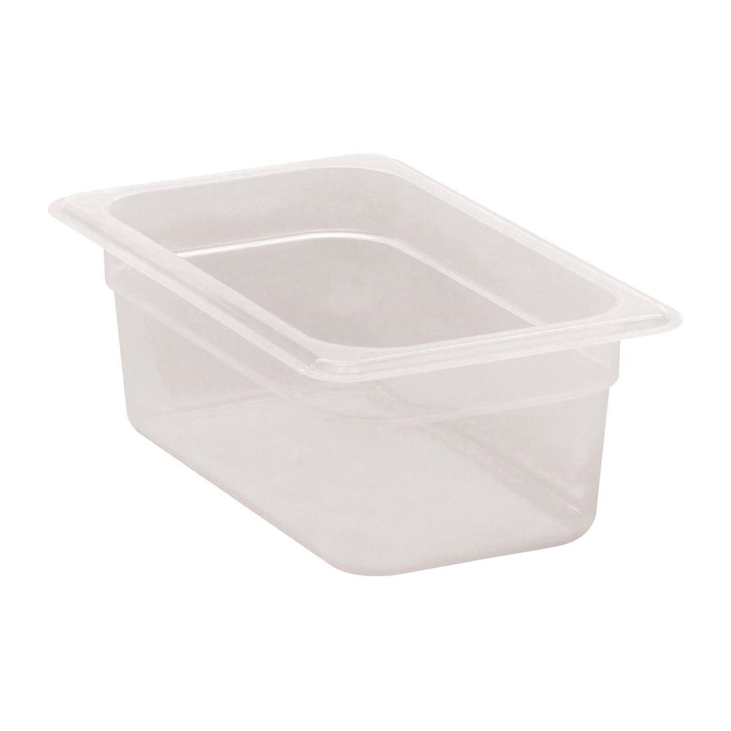Cambro Polypropylene 1/4 Gastronorm Food Tray 100mm - DW506  Cambro   