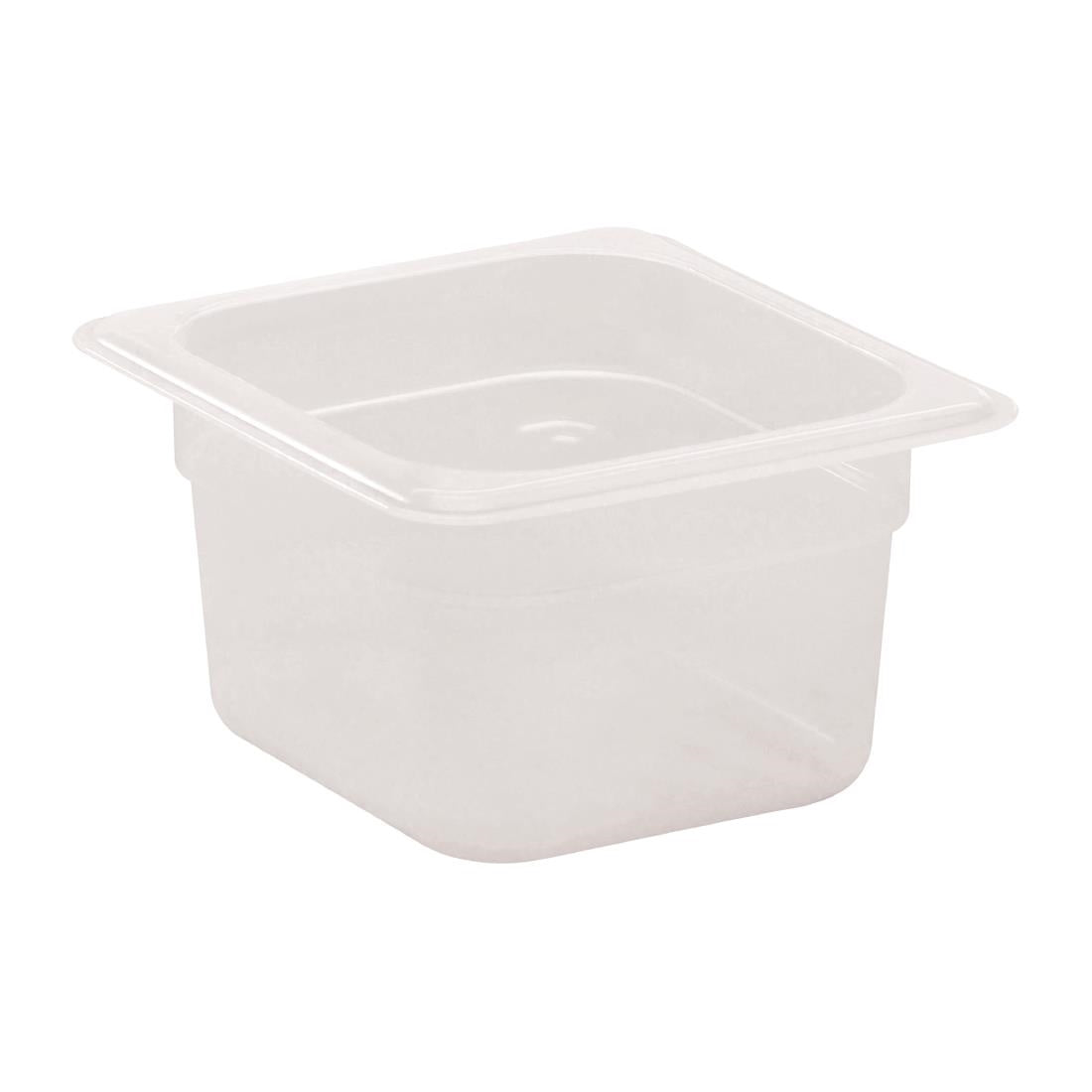 Cambro Polypropylene 1/6 Gastronorm Food Tray 100mm - DW508  Cambro   