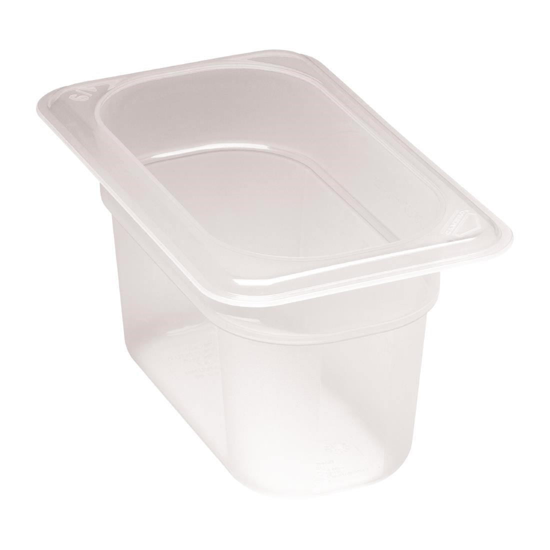 Cambro Polypropylene 1/9 Gastronorm Food Tray 100mm - DW510  Cambro   