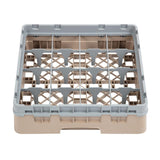 Cambro Camrack Beige 16 Compartments Max Glass Height 92mm - DW550  Cambro   