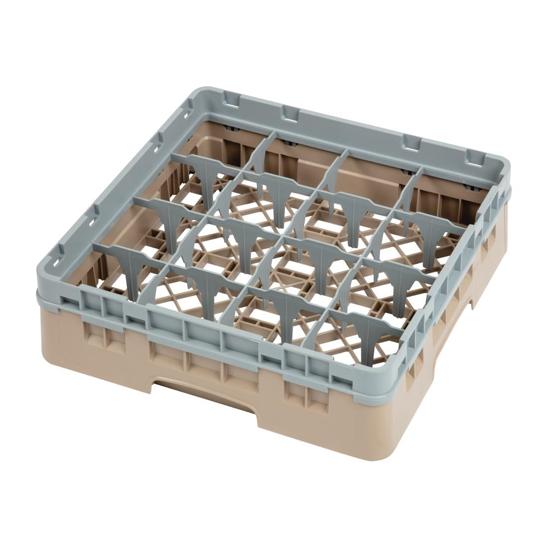Cambro Camrack Beige 16 Compartments Max Glass Height 92mm - DW550  Cambro   