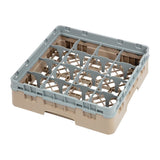 Cambro Camrack Beige 16 Compartments Max Glass Height 92mm - DW550  Cambro   
