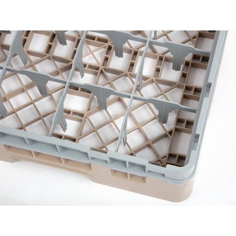 Cambro Camrack Beige 16 Compartments Max Glass Height 92mm - DW550  Cambro   