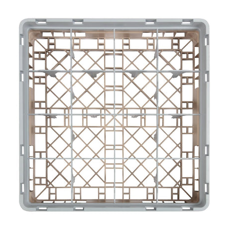 Cambro Camrack Beige 16 Compartments Max Glass Height 92mm - DW550  Cambro   