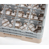 Cambro Camrack Beige 16 Compartments Max Glass Height 133mm - DW551  Cambro   
