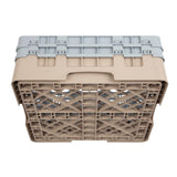 Cambro Camrack Beige 16 Compartments Max Glass Height 133mm - DW551  Cambro   