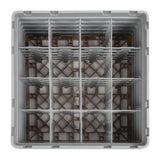 Cambro Camrack Beige 16 Compartments Max Glass Height 257mm - DW552  Cambro   