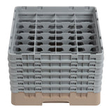 Cambro Camrack Beige 16 Compartments Max Glass Height 298mm - DW553  Cambro   