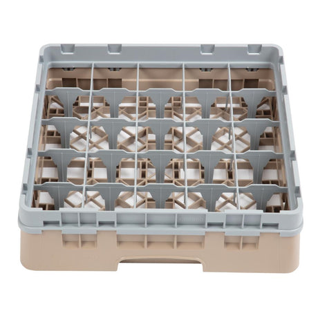 Cambro Camrack Beige 25 Compartments Max Glass Height 92mm - DW554  Cambro   