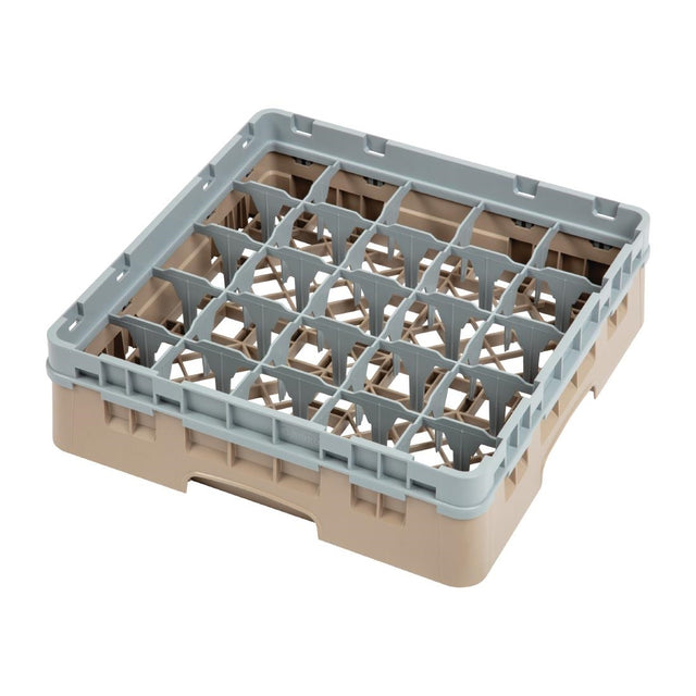 Cambro Camrack Beige 25 Compartments Max Glass Height 92mm - DW554  Cambro   