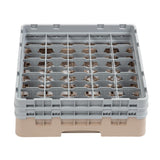 Cambro Camrack Beige 25 Compartments Max Glass Height 133mm - DW555  Cambro   