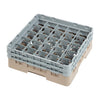 Cambro Camrack Beige 25 Compartments Max Glass Height 133mm - DW555  Cambro   