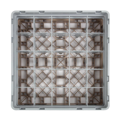 Cambro Camrack Beige 25 Compartments Max Glass Height 133mm - DW555  Cambro   