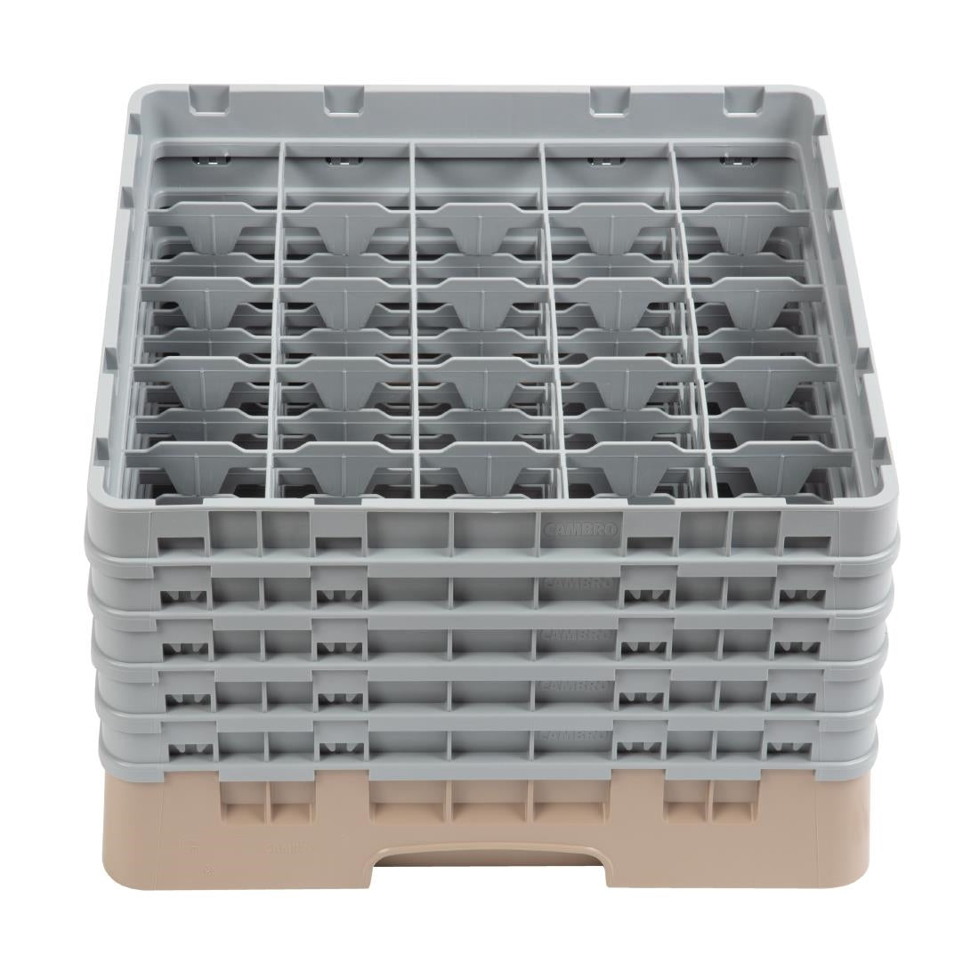 Cambro Camrack Beige 25 Compartments Max Glass Height 257mm - DW556  Cambro   