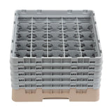 Cambro Camrack Beige 25 Compartments Max Glass Height 257mm - DW556  Cambro   