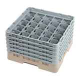 Cambro Camrack Beige 25 Compartments Max Glass Height 257mm - DW556  Cambro   