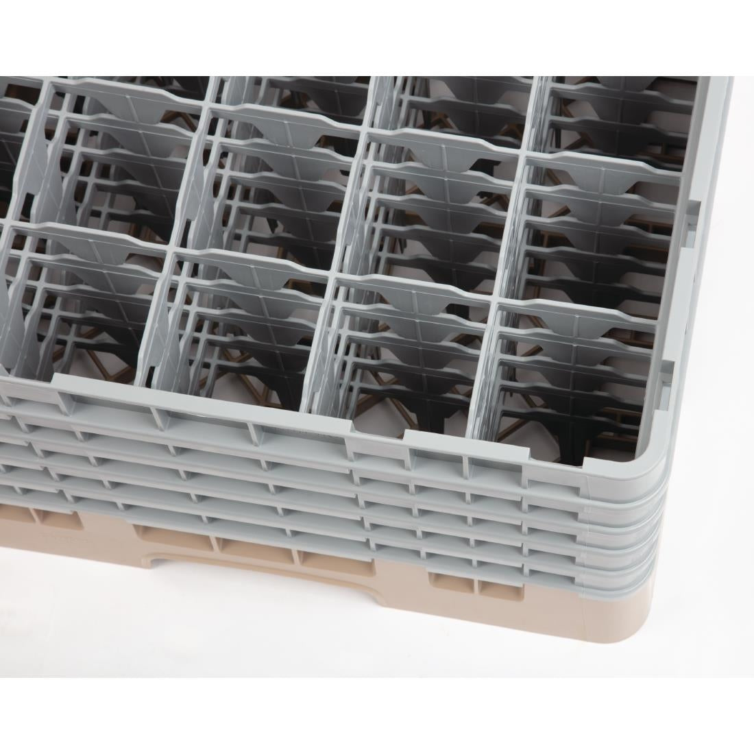 Cambro Camrack Beige 25 Compartments Max Glass Height 257mm - DW556  Cambro   