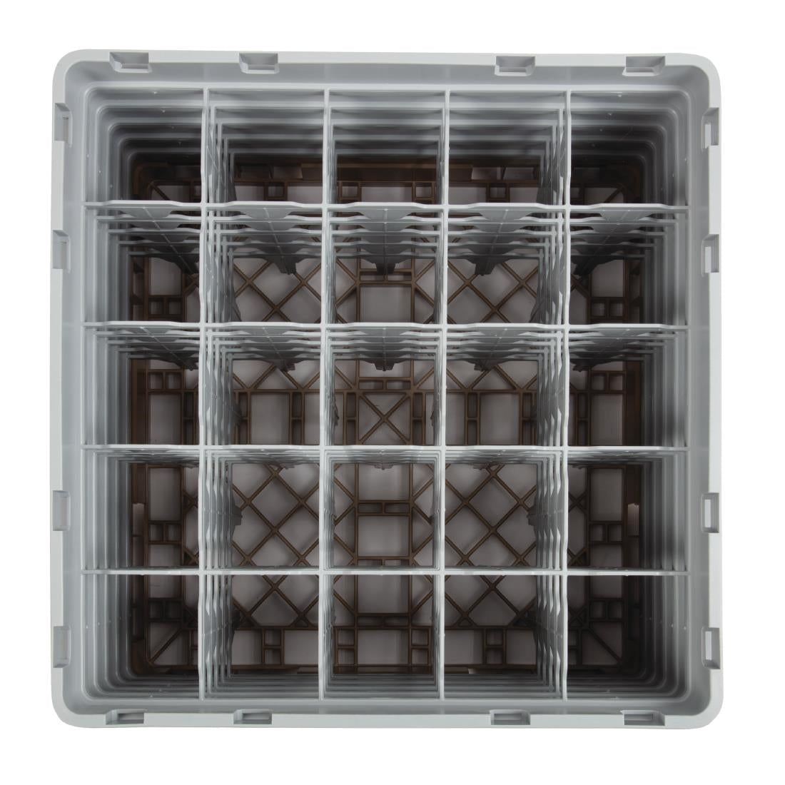 Cambro Camrack Beige 25 Compartments Max Glass Height 257mm - DW556  Cambro   