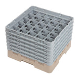 Cambro Camrack Beige 25 Compartments Max Glass Height 298mm - DW557  Cambro   