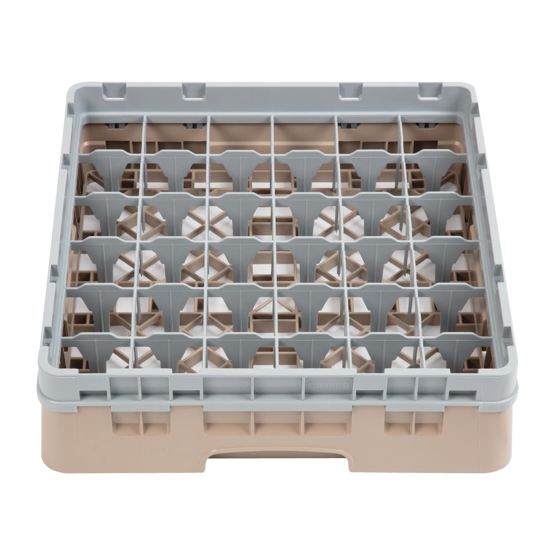 Cambro Camrack Beige 36 Compartments Max Glass Height 92mm - DW558  Cambro   
