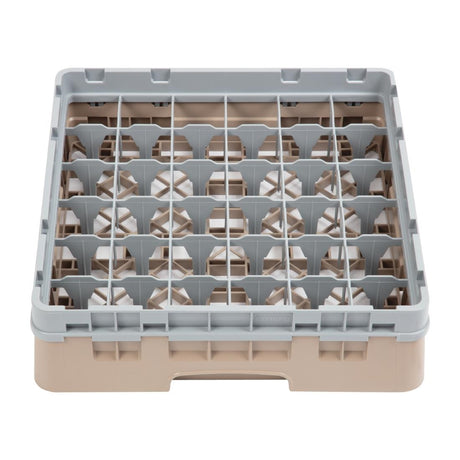 Cambro Camrack Beige 36 Compartments Max Glass Height 92mm - DW558  Cambro   