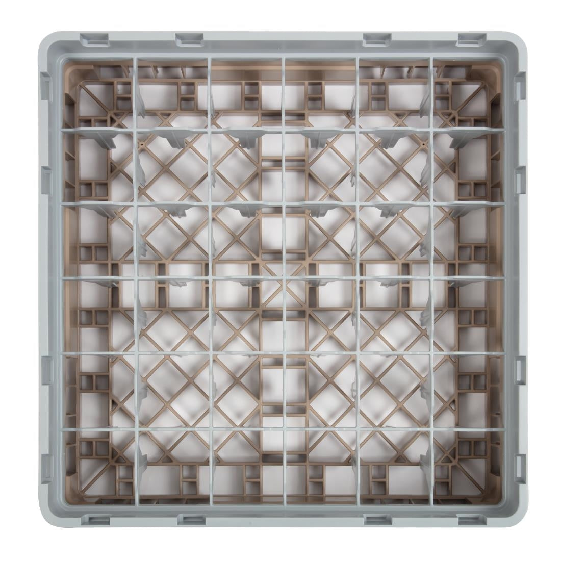 Cambro Camrack Beige 36 Compartments Max Glass Height 92mm - DW558  Cambro   