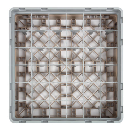 Cambro Camrack Beige 36 Compartments Max Glass Height 92mm - DW558  Cambro   