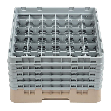 Cambro Camrack Beige 36 Compartments Max Glass Height 257mm - DW559  Cambro   
