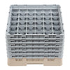 Cambro Camrack Beige 36 Compartments Max Glass Height 298mm - DW560  Cambro   