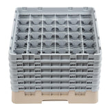 Cambro Camrack Beige 36 Compartments Max Glass Height 298mm - DW560  Cambro   