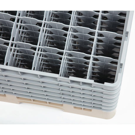 Cambro Camrack Beige 36 Compartments Max Glass Height 298mm - DW560  Cambro   