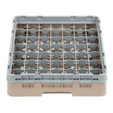 Cambro Camrack Beige 49 Compartments Max Glass Height 92mm - DW561  Cambro   