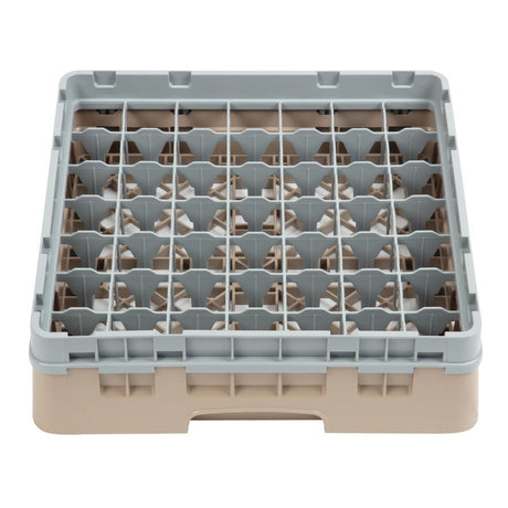 Cambro Camrack Beige 49 Compartments Max Glass Height 92mm - DW561  Cambro   