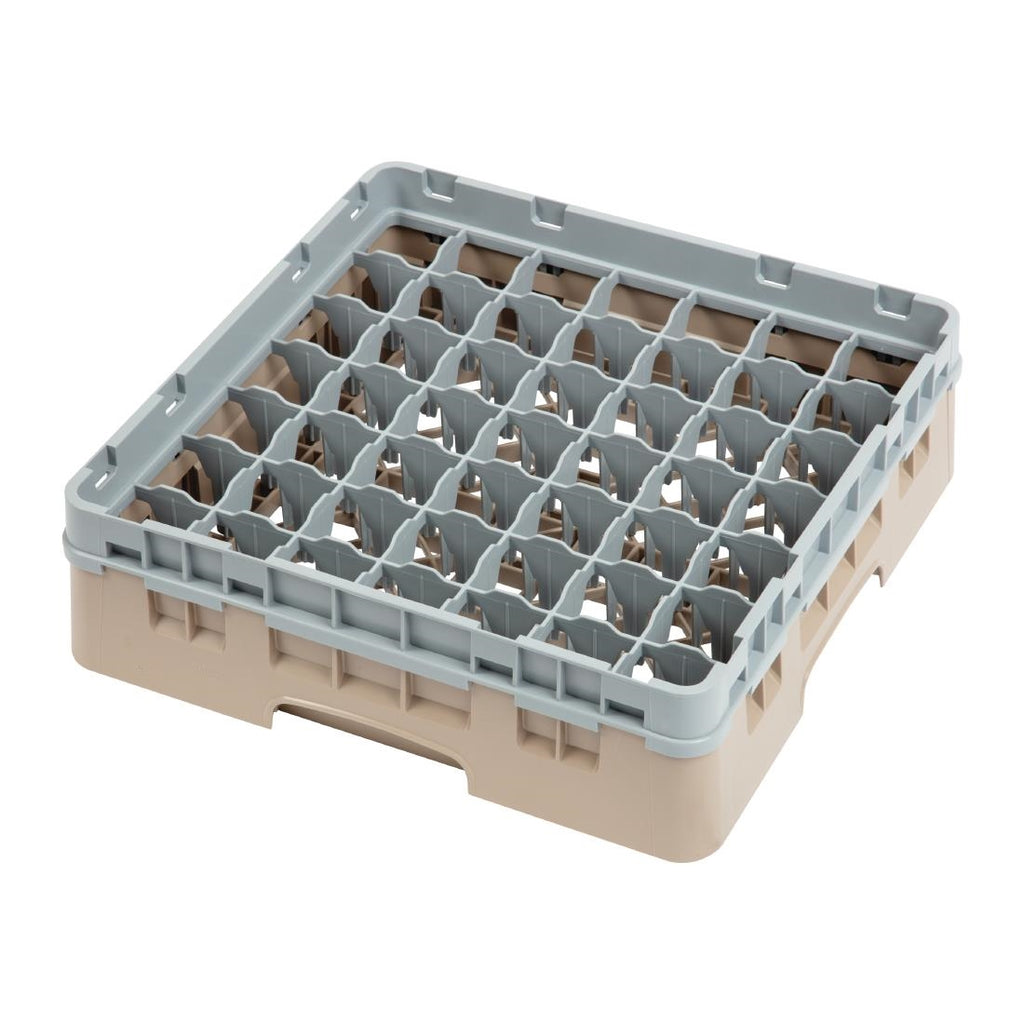 Cambro Camrack Beige 49 Compartments Max Glass Height 92mm - DW561  Cambro   
