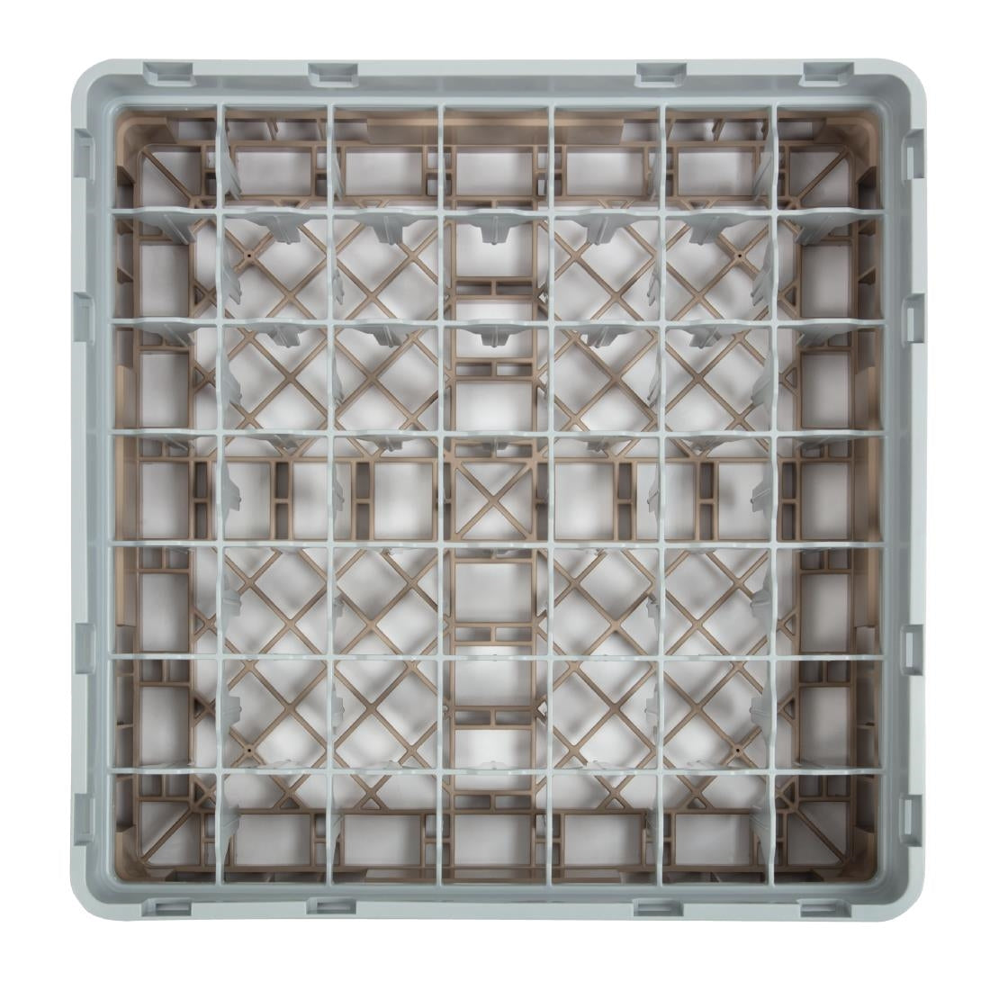 Cambro Camrack Beige 49 Compartments Max Glass Height 92mm - DW561  Cambro   