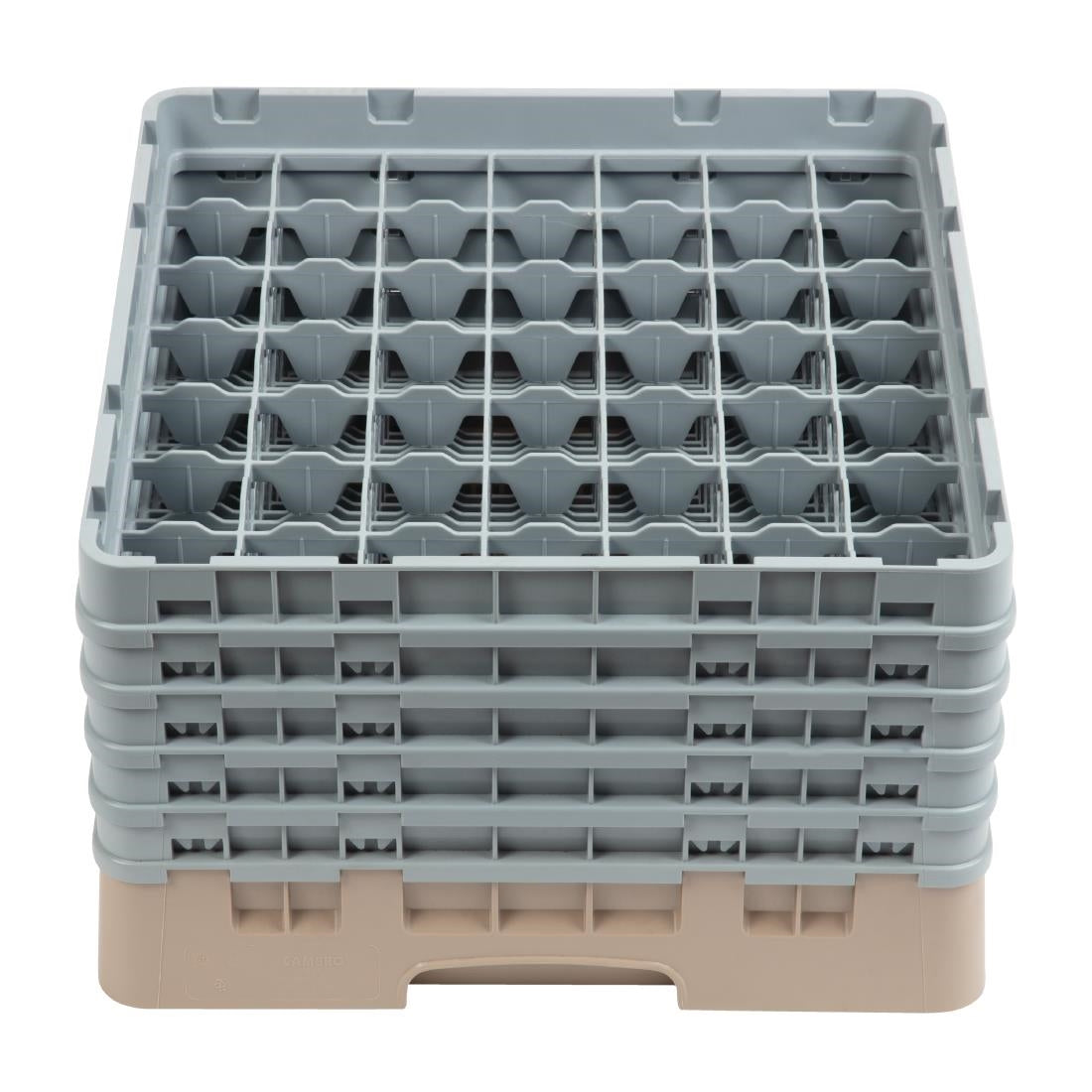 Cambro Camrack Beige 49 Compartments Max Glass Height 257mm - DW562  Cambro   