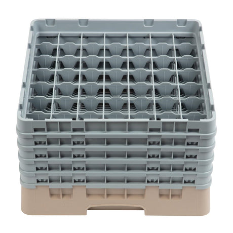 Cambro Camrack Beige 49 Compartments Max Glass Height 257mm - DW562  Cambro   