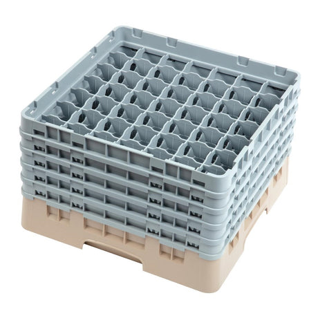 Cambro Camrack Beige 49 Compartments Max Glass Height 257mm - DW562  Cambro   
