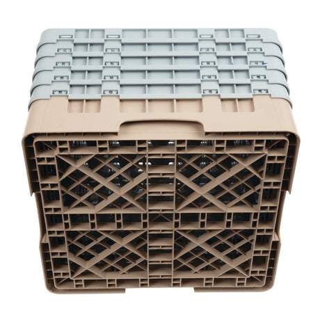 Cambro Camrack Beige 49 Compartments Max Glass Height 257mm - DW562  Cambro   