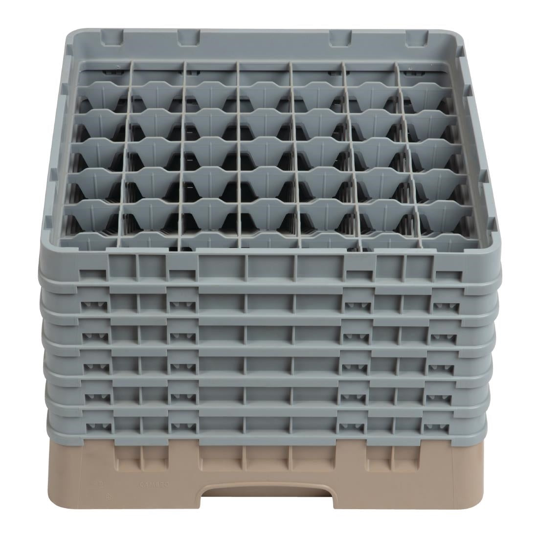 Cambro Camrack Beige 49 Compartments Max Glass Height 298mm - DW563  Cambro   