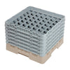 Cambro Camrack Beige 49 Compartments Max Glass Height 298mm - DW563  Cambro   