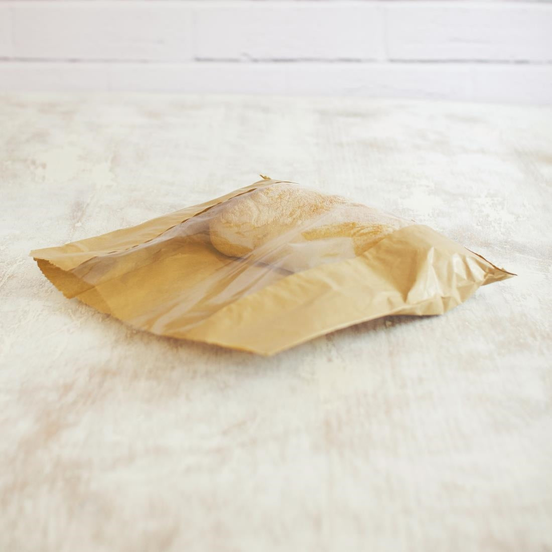 Vegware Compostable Kraft Sandwich Bags With PLA Window Large (Pack of 1000) - DW638  Vegware   