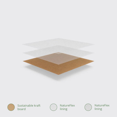 Vegware Compostable Kraft Sandwich Bags With PLA Window Large (Pack of 1000) - DW638  Vegware   