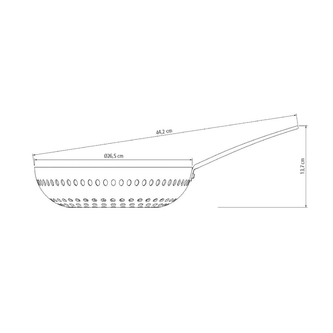 Tramontina Perforated Barbecue Wok 26 cm - DW699  Tramontina   