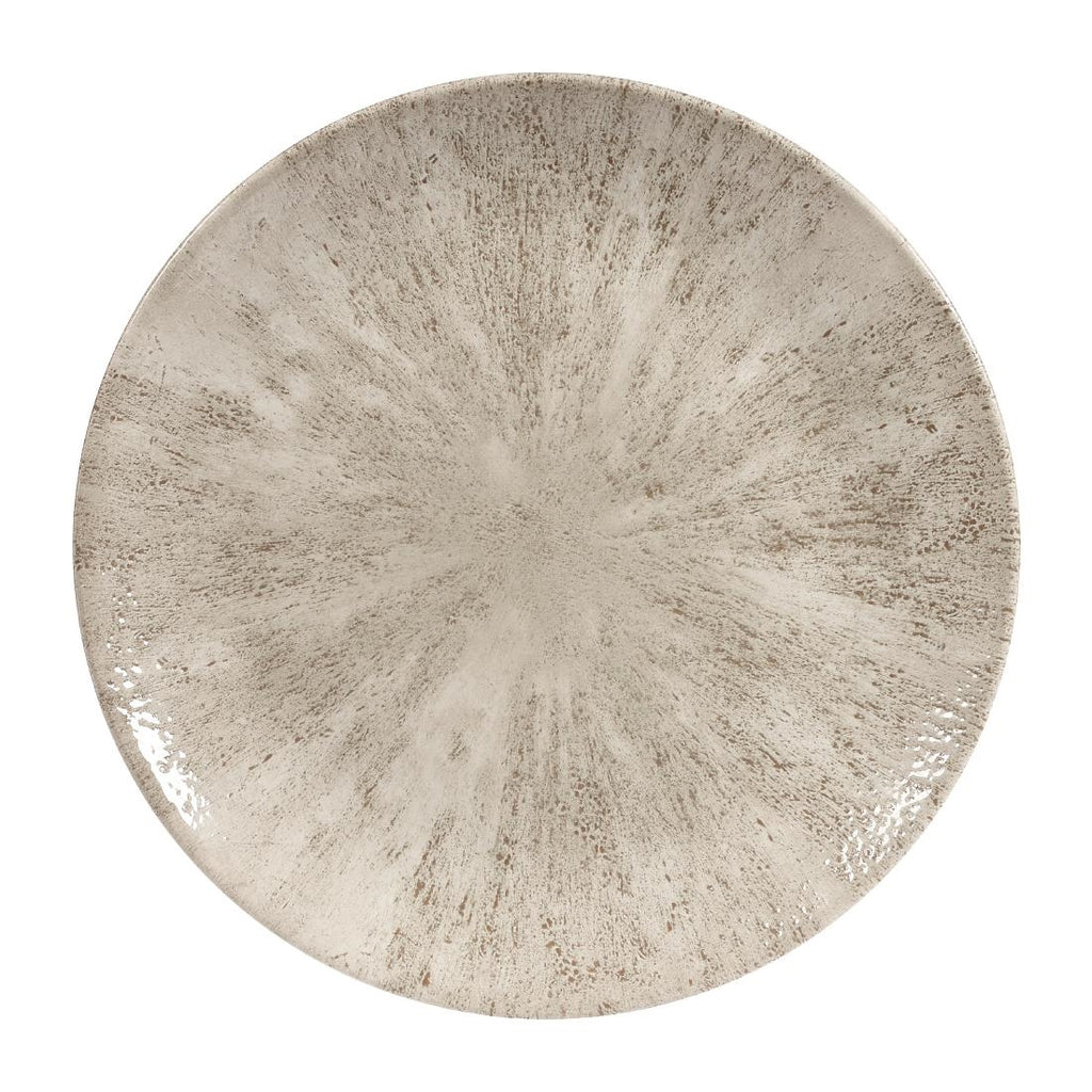 Churchill Studio Prints Stone Coupe Plates Agate Grey 260mm (Pack of 12) - DW791 Plates Churchill