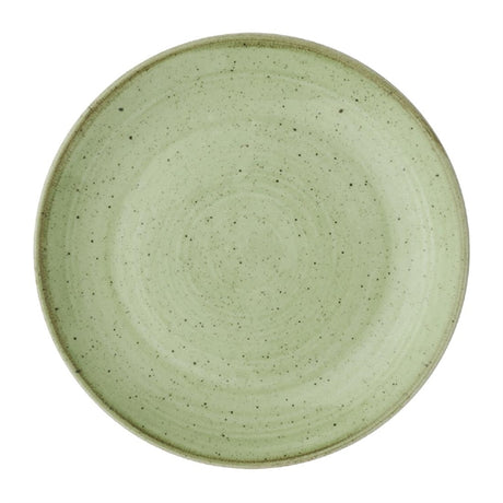 Churchill Stonecast Sage Green Coupe Plate 165mm (Pack of 12) - DX008 Plates Churchill