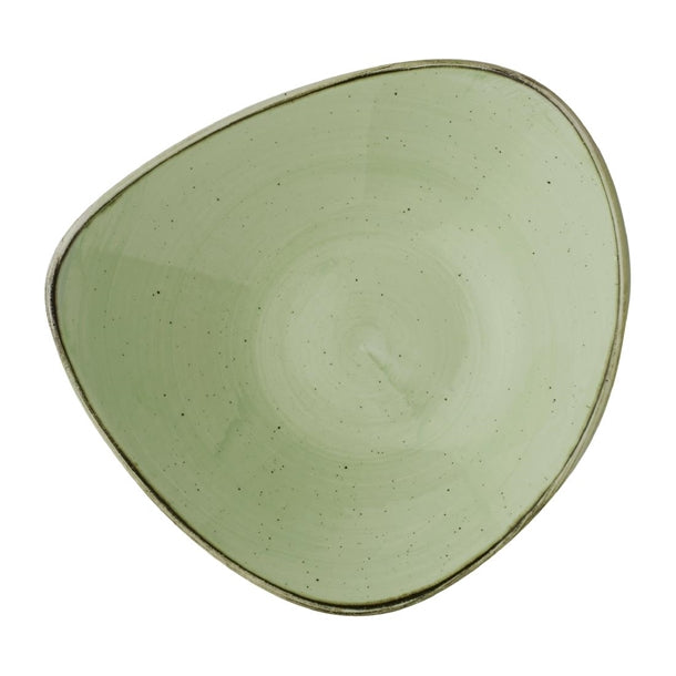 Churchill Stonecast Sage Green Triangle Bowl 235mm (Pack of 12) - DX013 Bowls Churchill