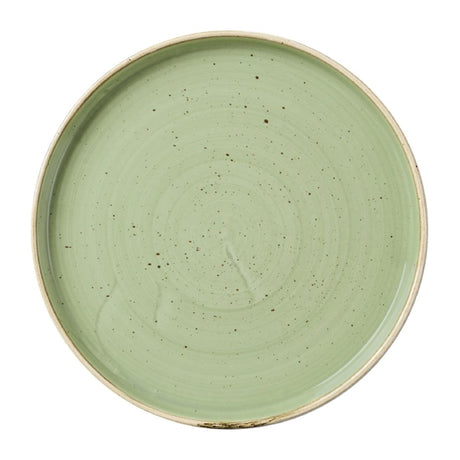 Churchill Stonecast Sage Green Walled Plate 210mm (Pack of 6) - DX017 Plates Churchill