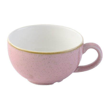 Churchill Stonecast Petal Pink Cappuccino Cup 227ml (Pack of 12) - DX029 Cups and Mugs Churchill