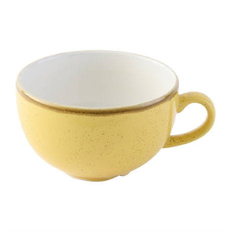 Churchill Stonecast Mustard Seed Cappuccino Cup 340ml (Pack of 12) - DX038 Cups and Mugs Churchill